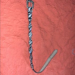 Zebra diamond cowgirl belt